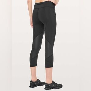 Lululemon Pace Rival Crop, Full-On Luxtreme, Size 10, Black, 22" Inseam